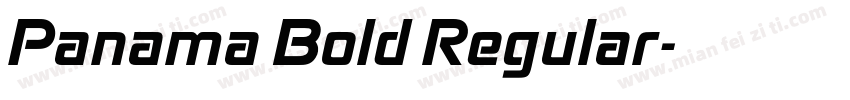 Panama Bold Regular字体转换